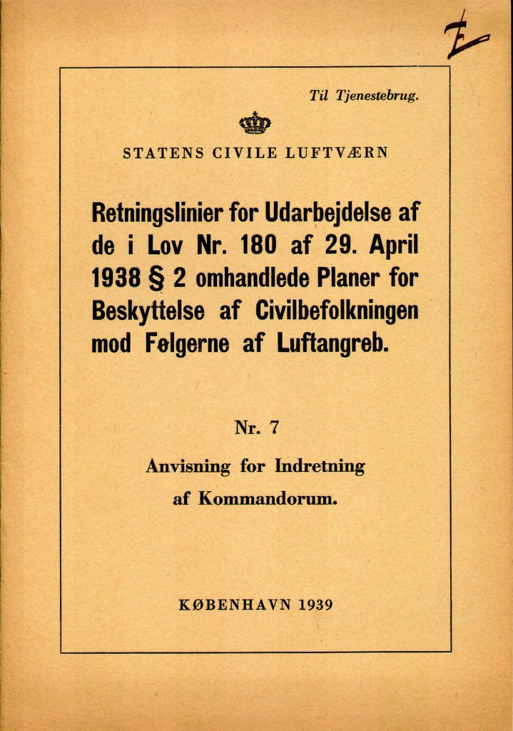Retningslinier nr.7 Anvisning for indretning af kommandorum 1939.jpg